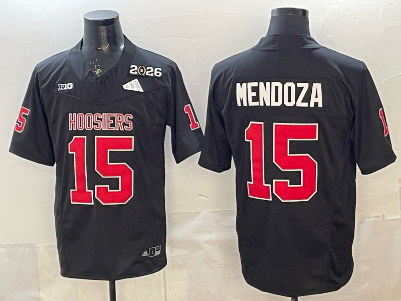 Men 2026 Ohio State Buckeyes #15 Mendoza Black Limited NCAA Jersey 078